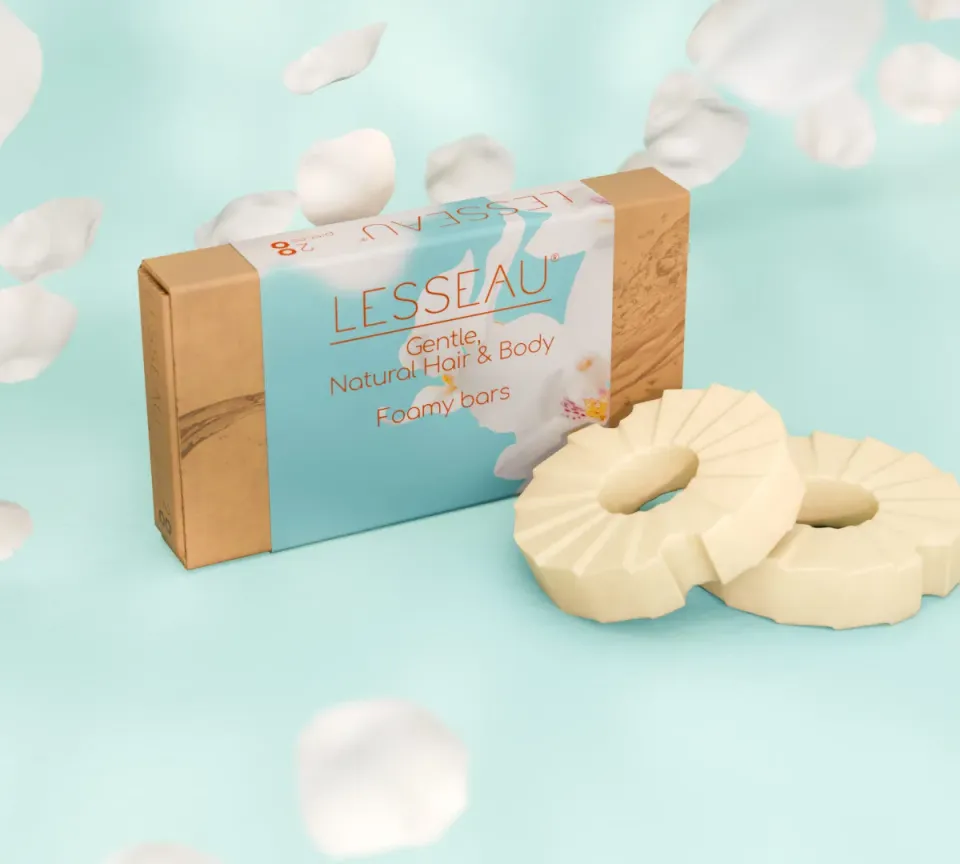 Lesseau Gentle Natural Hair & Body shampoobar vegan
