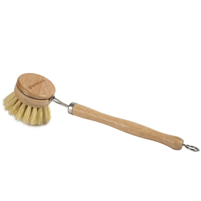 Greenatural afwasborstel bamboe verwisselbare kop sisal