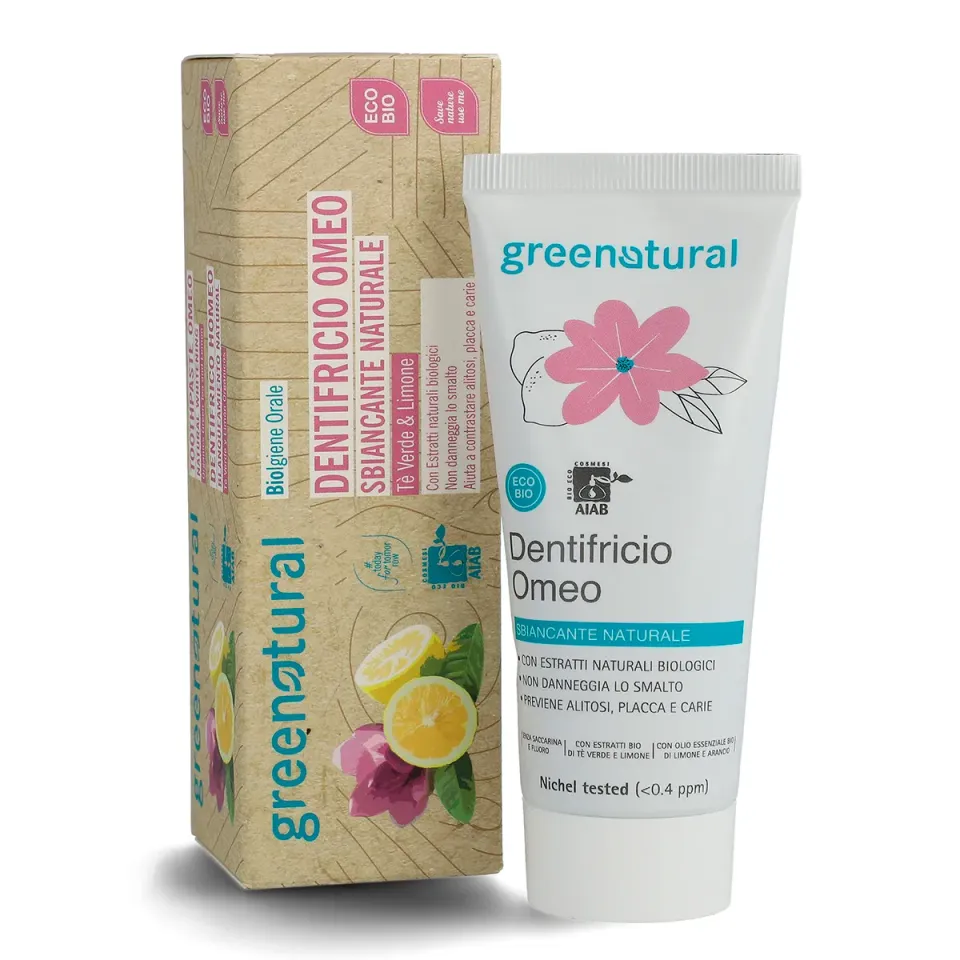 Greenatural Omeo Sbiancante Naturale Tandpasta Citroen