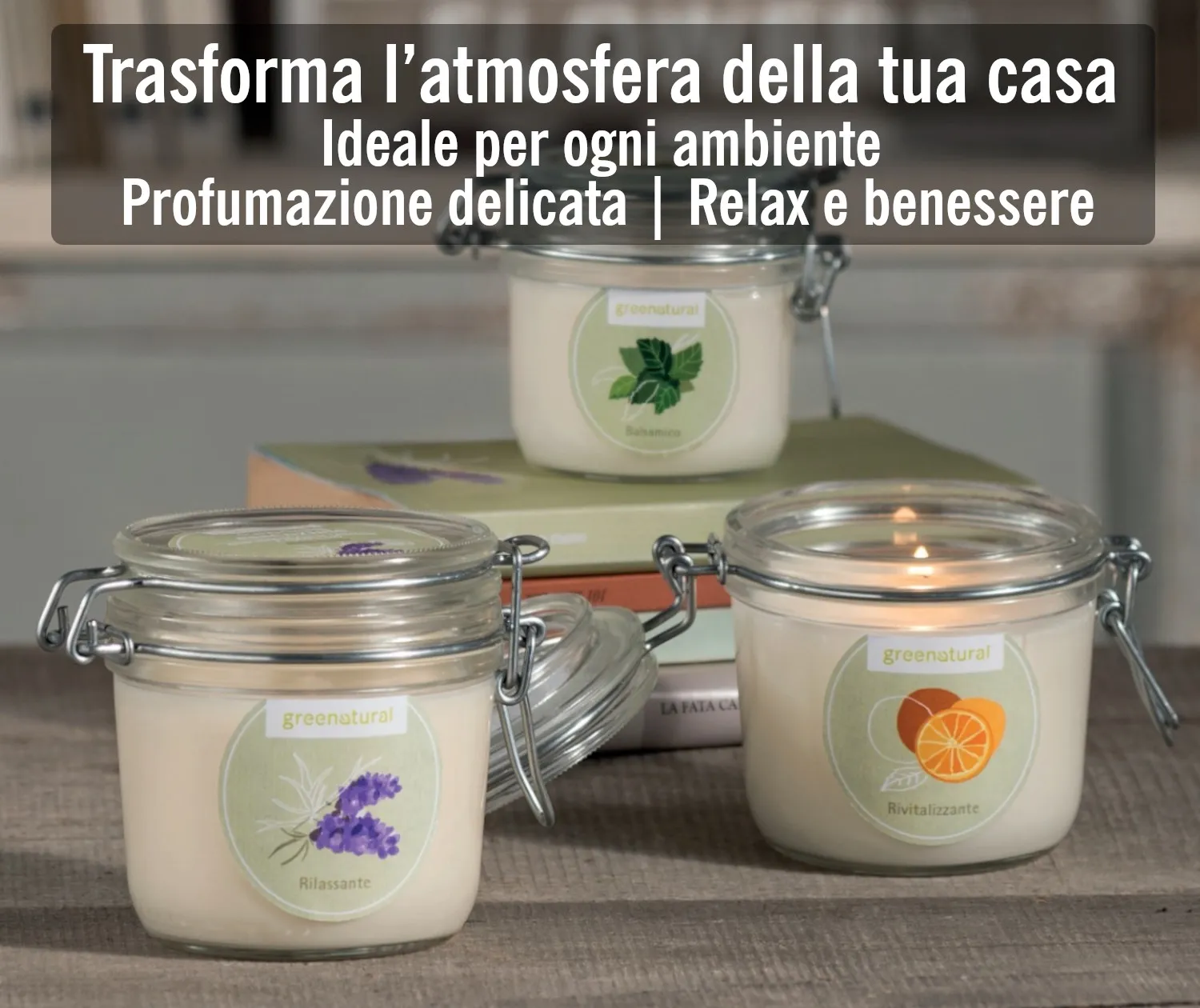 Greenatural Cera di Soia per Candele sojawas met katoenen lonten