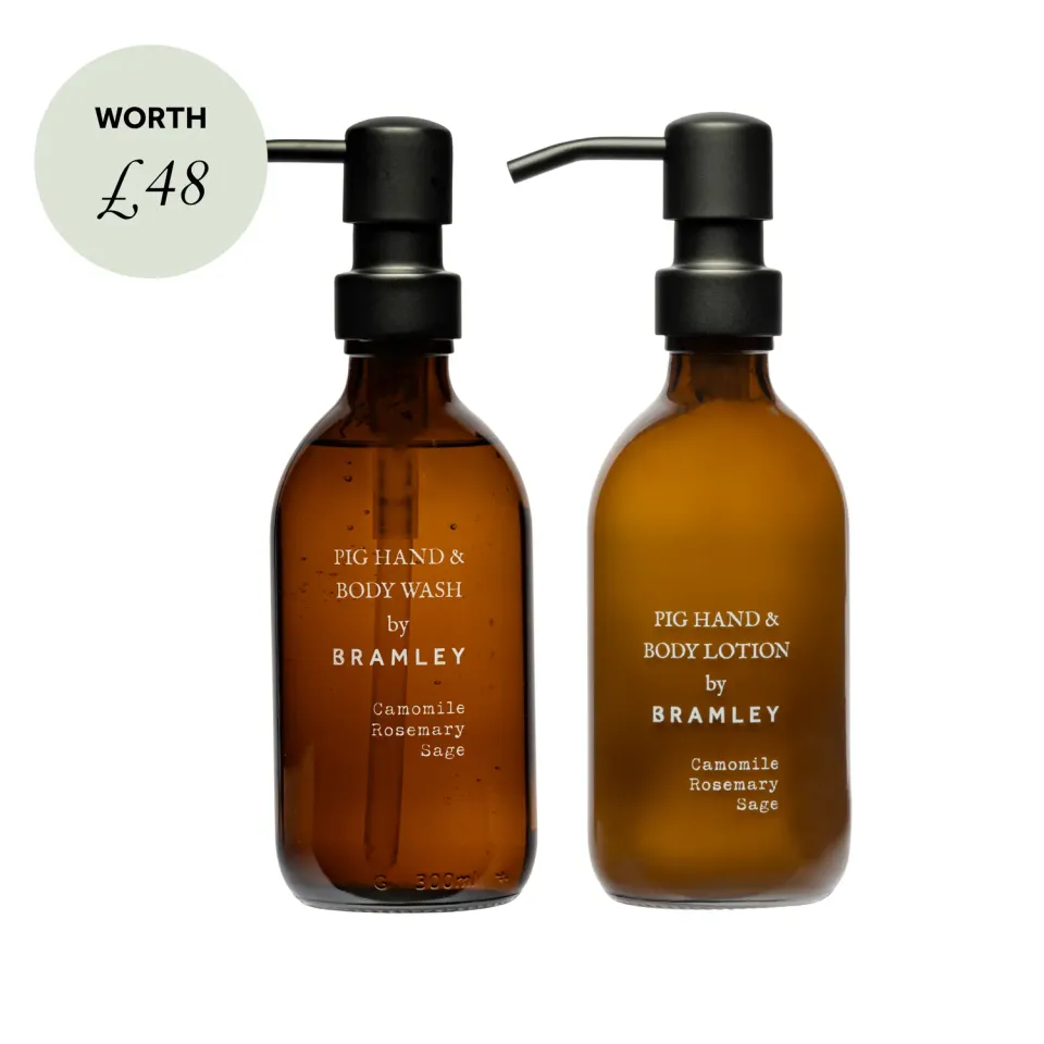 Bramley THE PIG hand- en bodyset kamille rozemarijn 300 ml