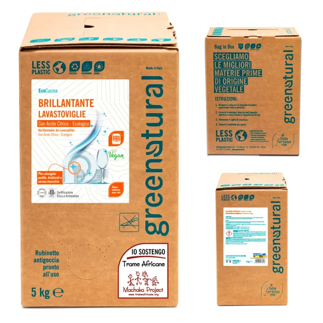 Greenatural Brillantante per lavastoviglie glansspoelmiddel geurvrij