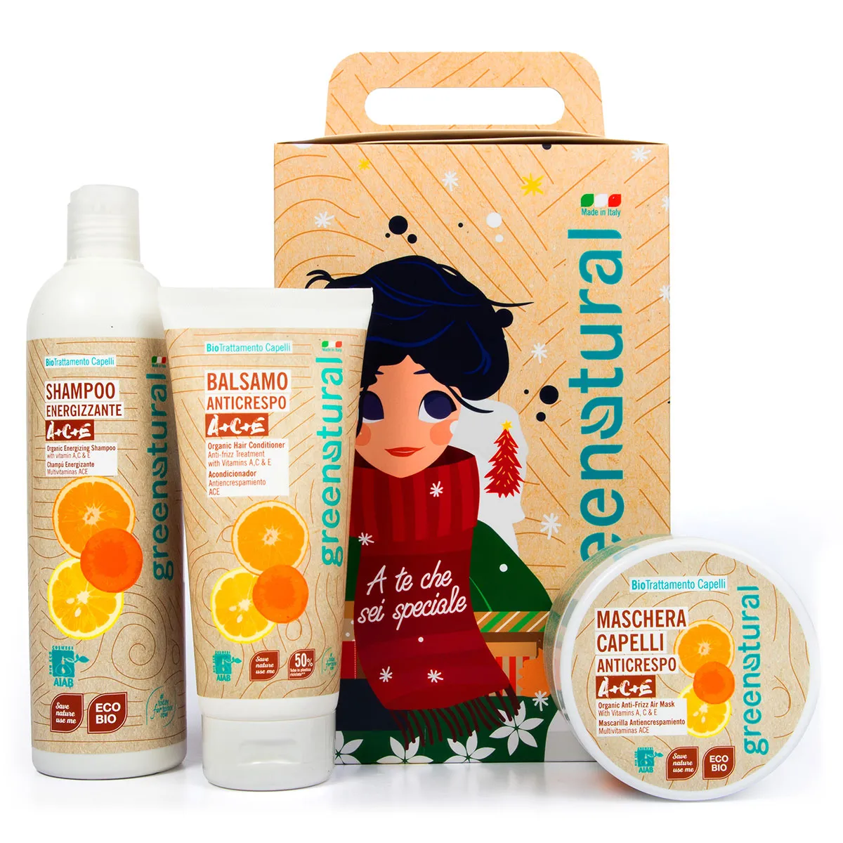 Greenatural XMAS Beauty Regalo Natale cadeauset natuurlijk
