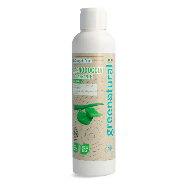 Greenatural Aloe & Olivo regenererende douchegel