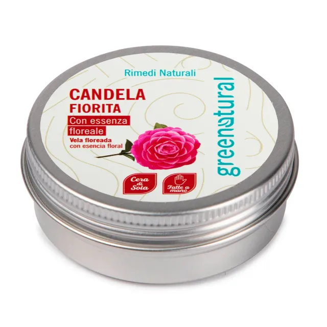 Greenatural Candela Fiorita geurkaars bloemengeur sojawas