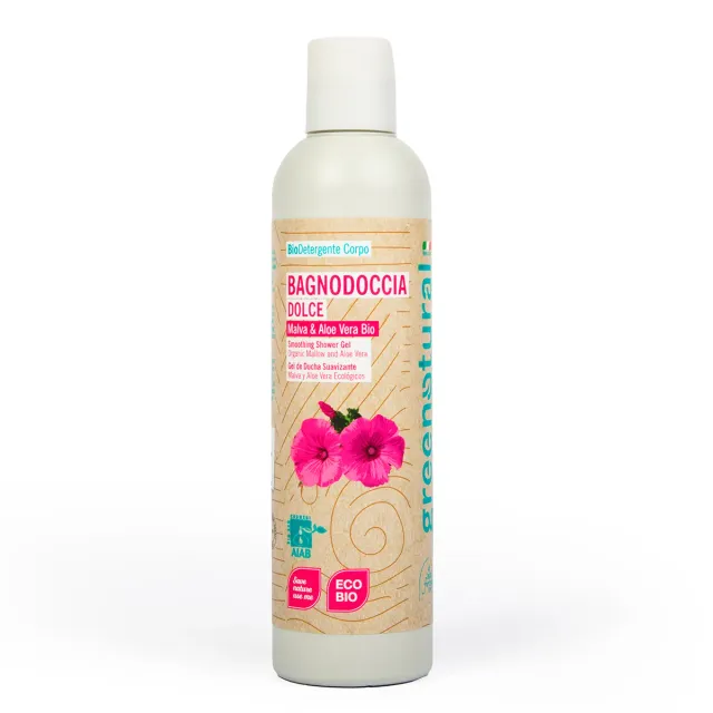 Greenatural Dolce douchegel malva aloë hydraterend