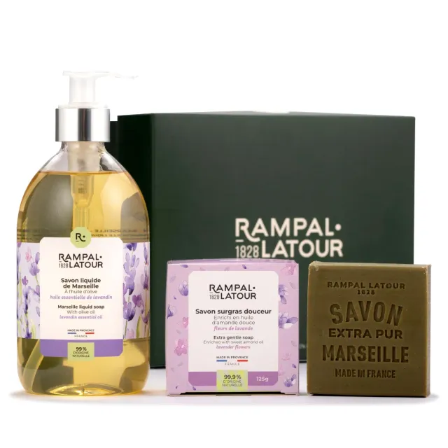 Rampal Latour Champ de Lavande cadeauset zeep lavandin