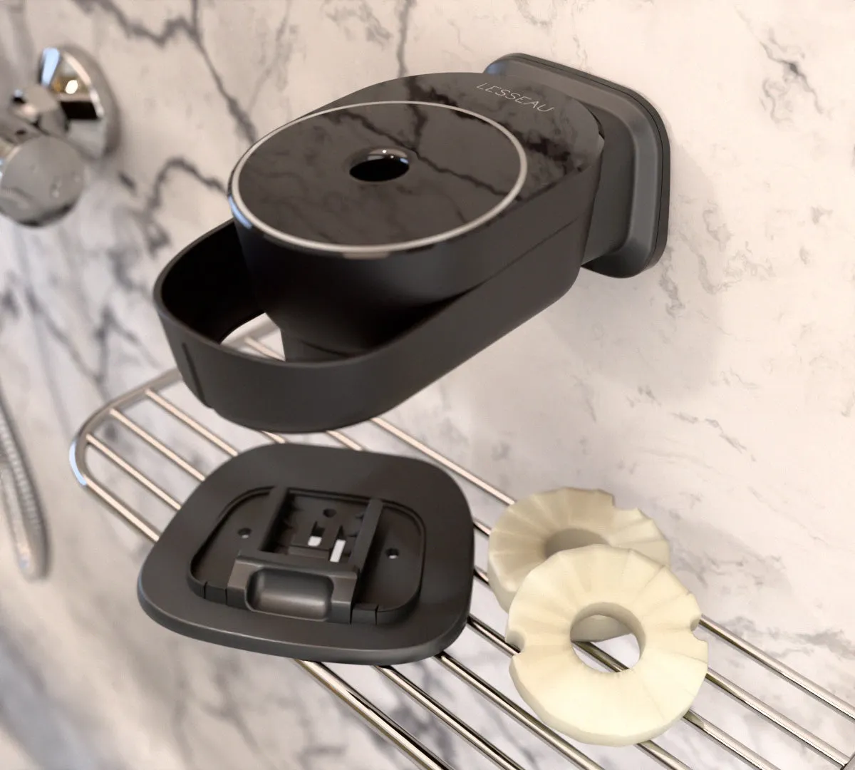 Lesseau douche zeepdispenser startset vaste zeep