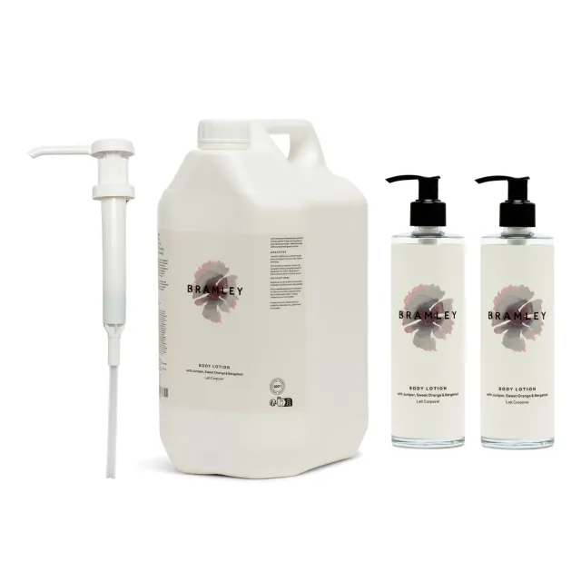 Bramley Body Lotion startpakket 5 liter met pompflacons