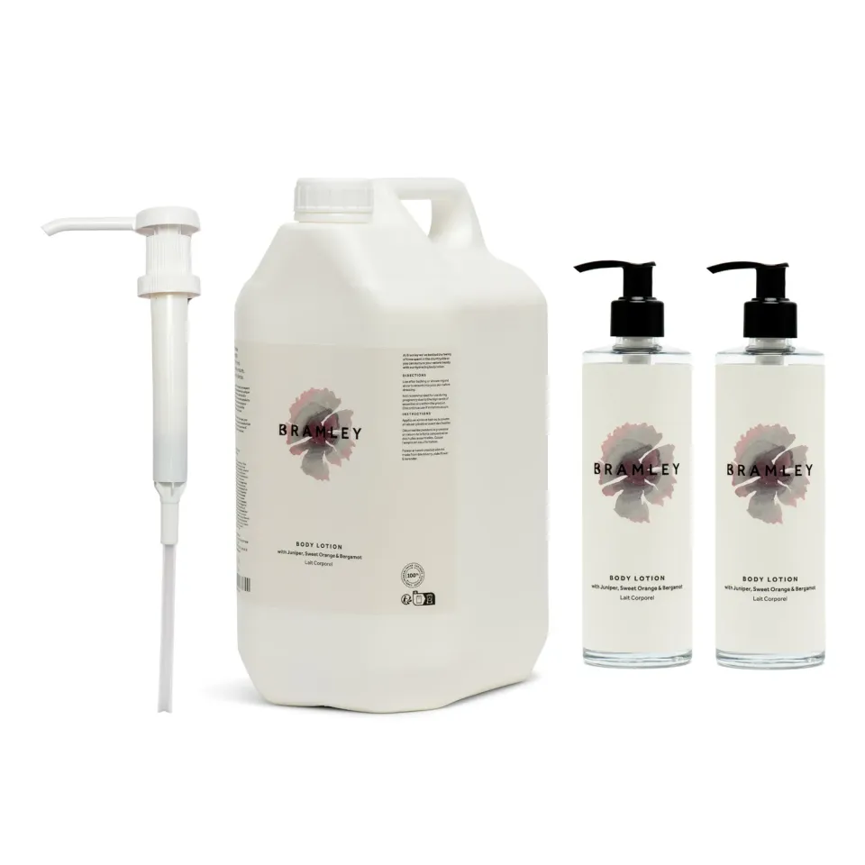Bramley Body Lotion startpakket 5 liter met pompflacons