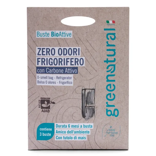 Greenatural Zero Odori geurzakjes koelkast actieve kool