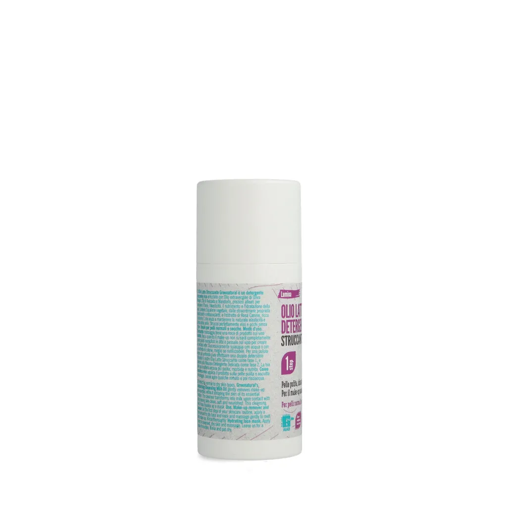 Greenatural Olio Latte reinigingsmelk make-up remover normale droge huid