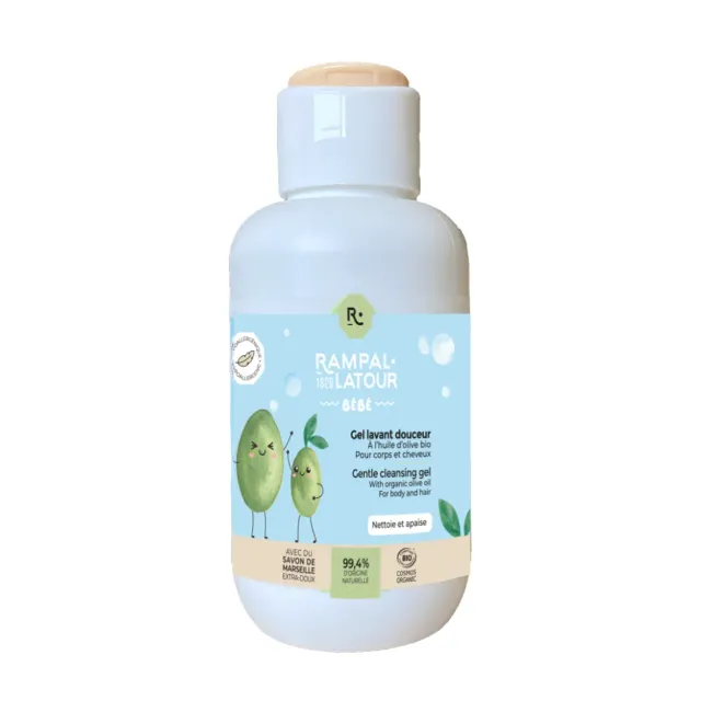 Rampal Latour Baby Wash wasgel bio 100ml ongeparfumeerd