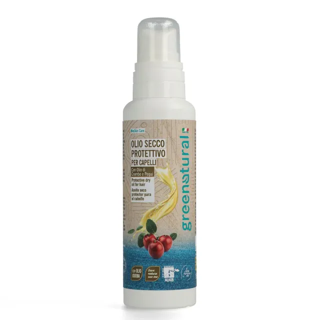 Greenatural Olio Secco Protettivo per Capelli haarolie tegen pluizen
