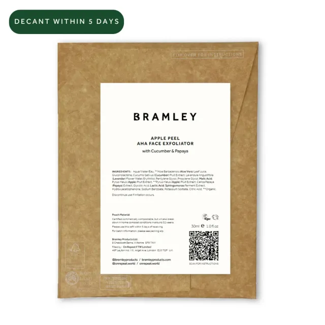 Bramley Apple Peel AHA gezichtsexfoliator