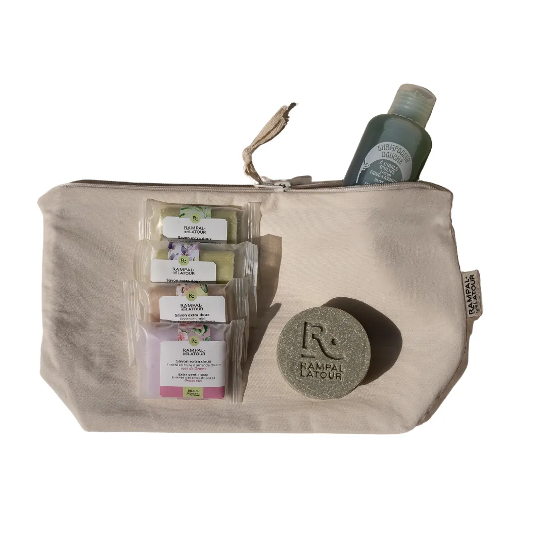Rampal Latour toilettas naturel biologisch katoen GOTS