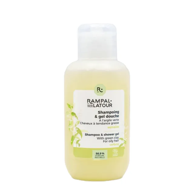 Rampal Latour doucheshampoo verbena klei 100 ml vet haar