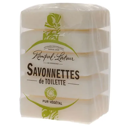 Rampal Latour Plumier de 4 savonnettes zeepjes houten kist